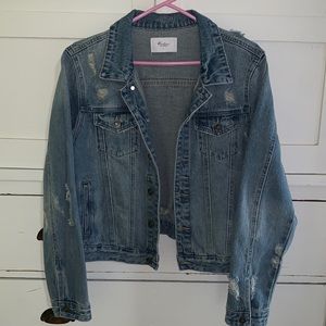 KanCan Distressed Jean Jacket